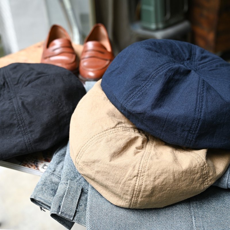 HIGHER Beret/日本棉麻贝雷帽、日本制、画家帽、报童帽、手工帽 - 帽子 - 棉 多色