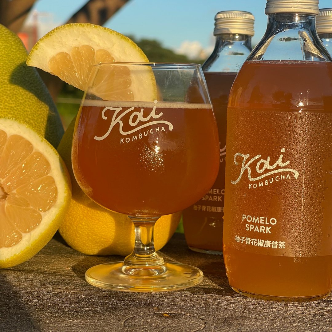 柚子青花椒康普茶 | SiChuan Pomelo Kombucha - 茶 - 新鲜食材 多色