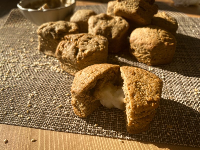 【古早味】面茶麻糬 比司吉│手工鲜制│六入 - 蛋糕/甜点 - 新鲜食材 卡其色