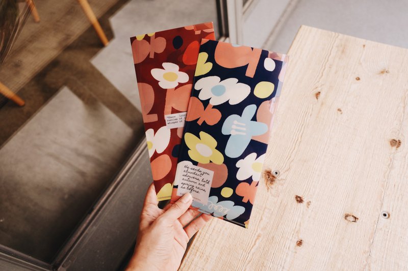 【什物】  HiFlower口罩票卷资料夹 | 两入组 - 文件夹/资料夹 - 塑料 多色