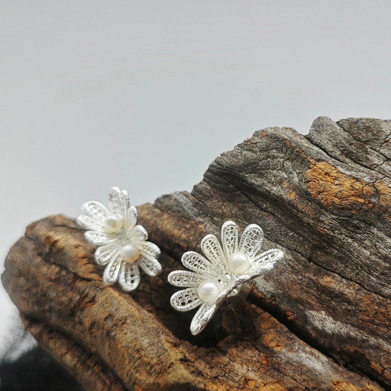 绒系列原创设计感纹理气质简约个性清冷感高级感百搭小众耳环耳饰 - 耳环/耳夹 - 其他材质 