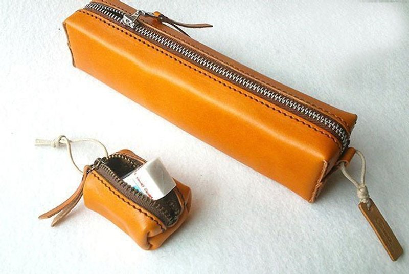 COVER 矩版细手感。真皮铅笔盒/化妆盒 小矩盒加购价NT.580 - 铅笔盒/笔袋 - 真皮 