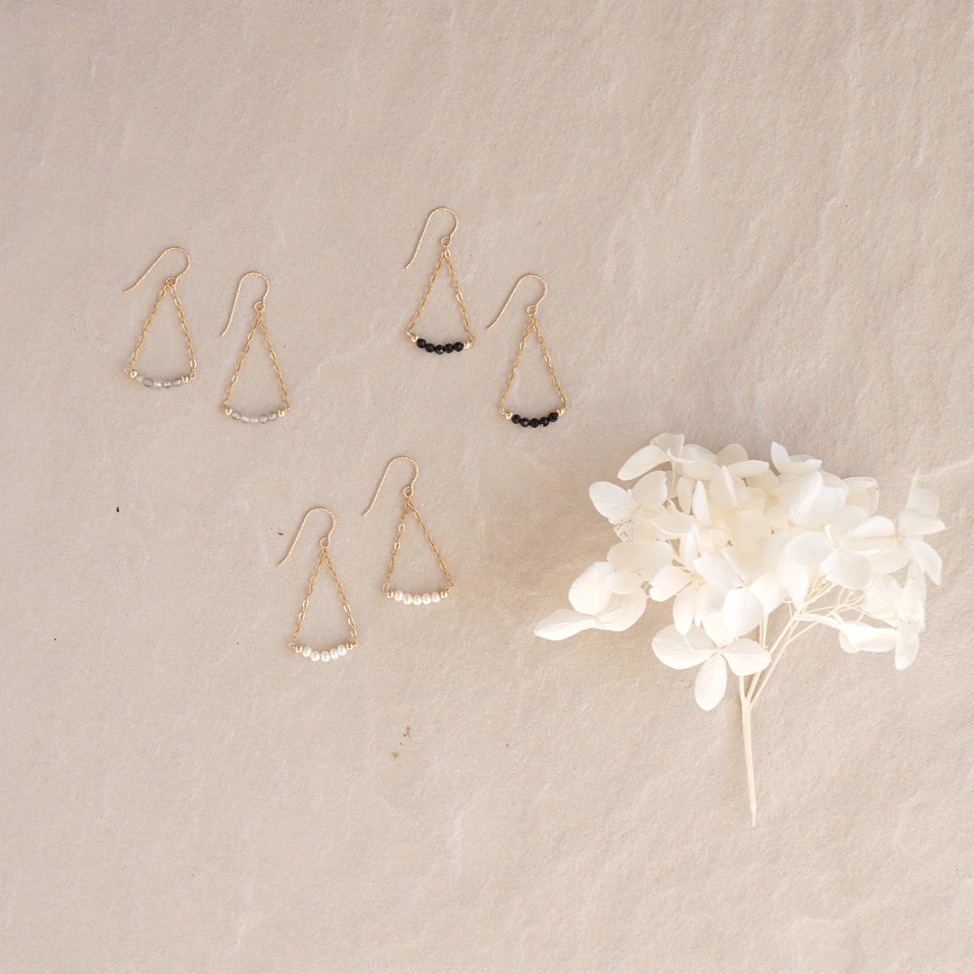 14kgf    Petit Swing Earrings - 耳环/耳夹 - 其他金属 金色