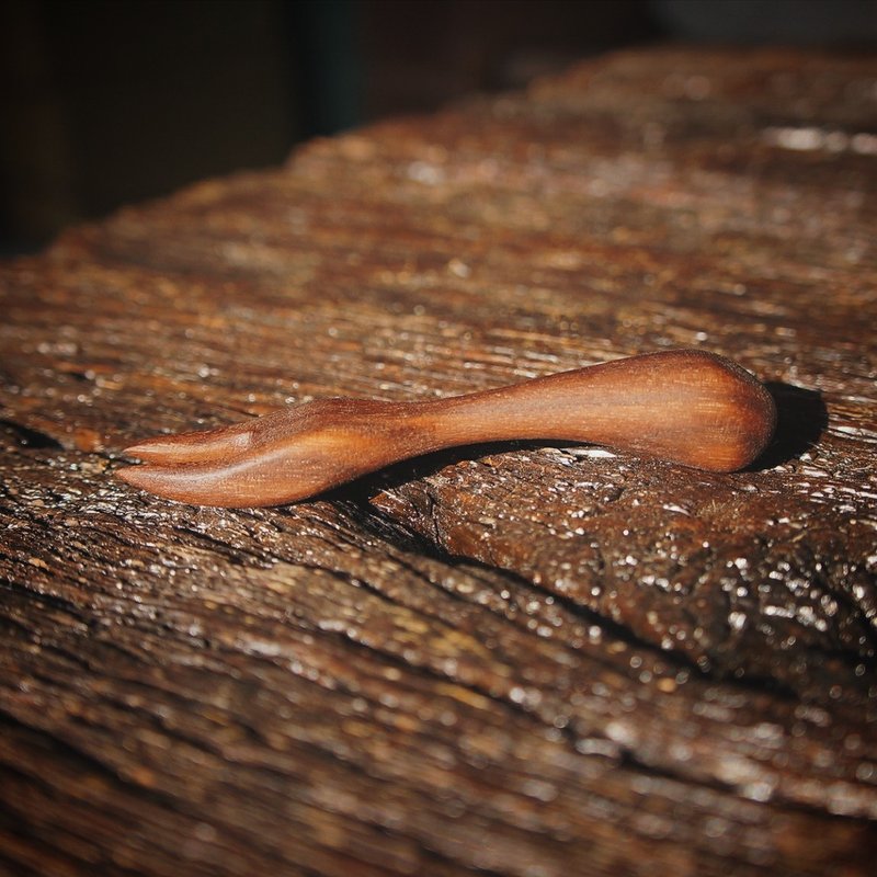 小恶魔圆柄水果叉 - 餐刀/叉/匙组合 - 木头 