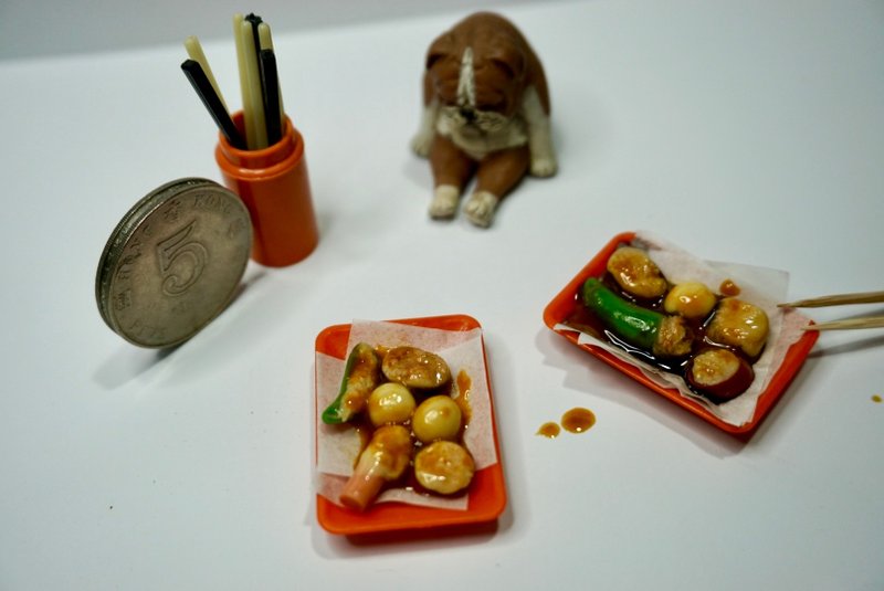 微缩 煎酿三宝 模型 - 钥匙链/钥匙包 - 其他材质 多色