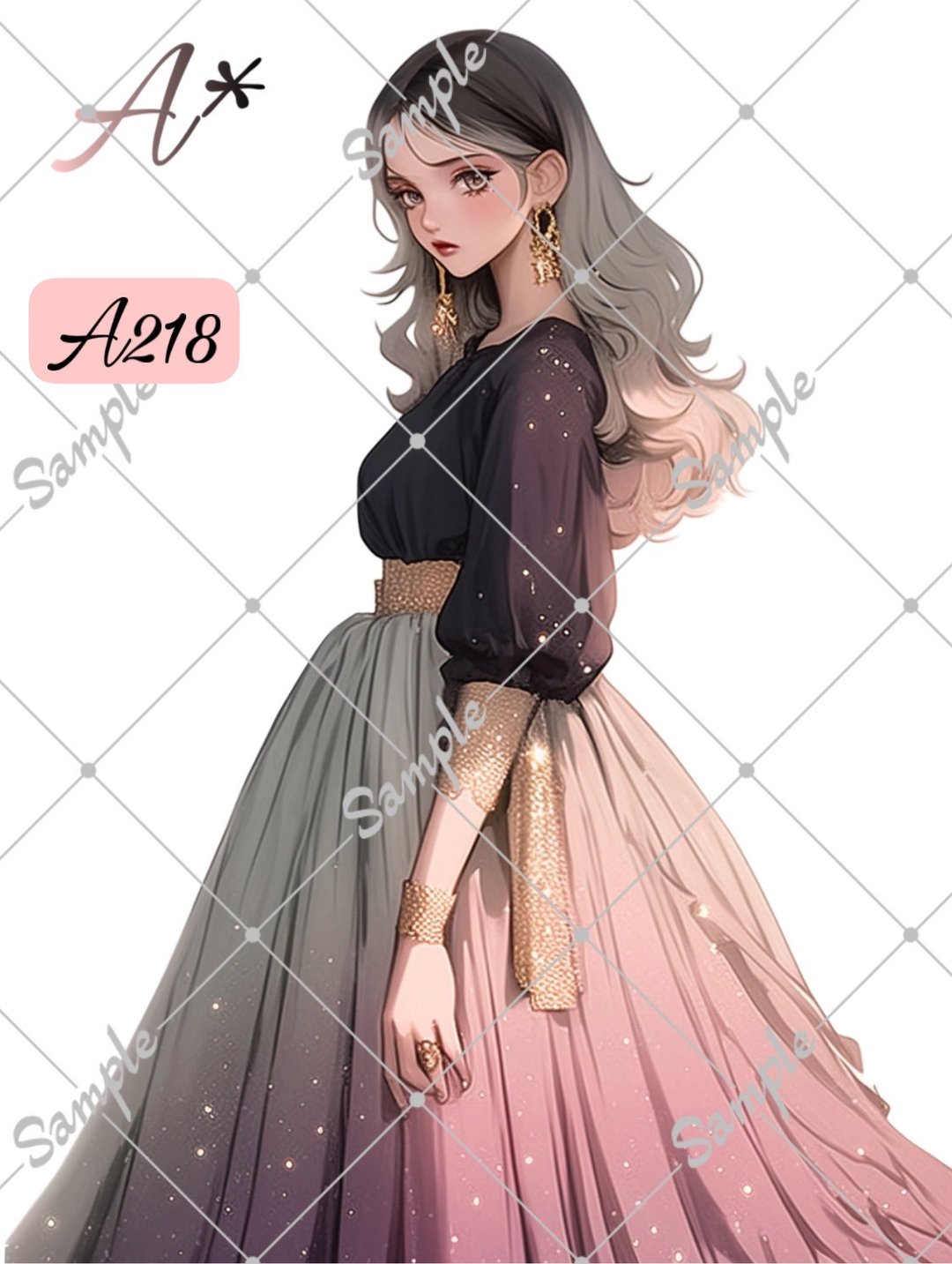 原创人物贴纸 人物贴纸 A218 - 贴纸 - 纸 