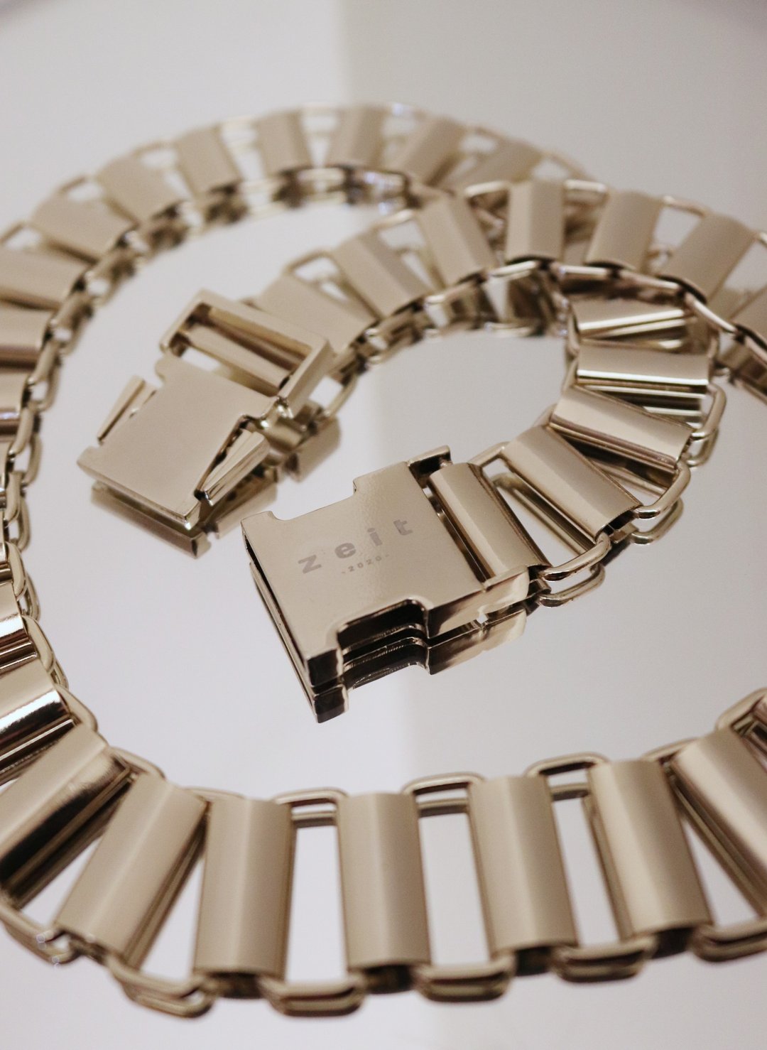 -订制- zeit ClaSSic Chain Belt / zeit 经典方练订制皮带 - 皮带/腰带 - 银 金色