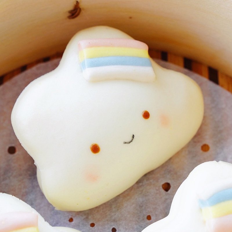 美姬馒头 好心情云朵鲜乳造型刈包 一盒 6 入 - 其他 - 其他材质 