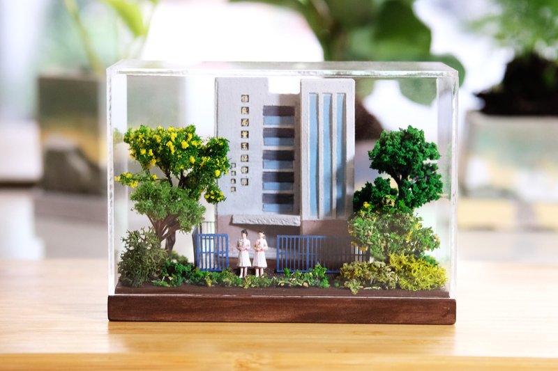 定制化微景观 压克力木盒纪念品 定制化场景 微缩场景 纪念礼物 - 摆饰 - 压克力 绿色