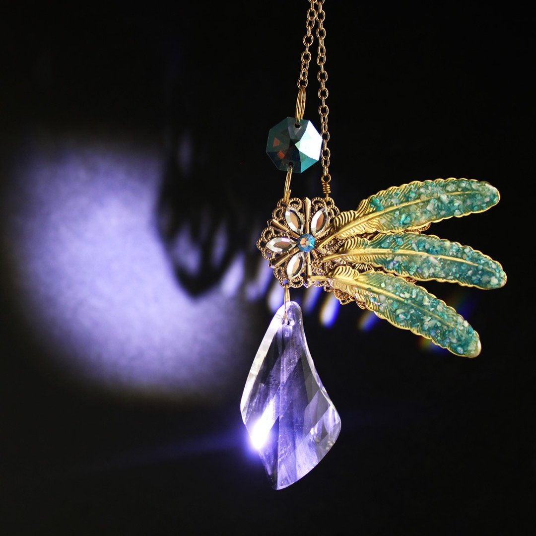 Bird Wing Suncatcher - 其他 - 玻璃 蓝色