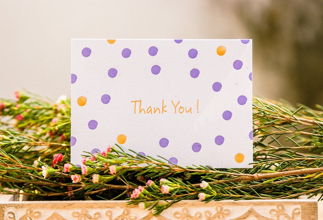 THANK YOU 种子感谢卡 (Dots) 毕业礼物/谢师礼 - 卡片/明信片 - 纸 