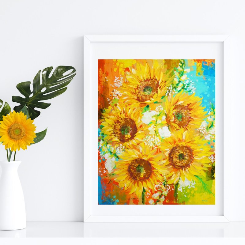 【海报】向日葵 / 花 / 海报 / 印刷 / 日本制造 - 海报/装饰画/版画 - 纸 黄色