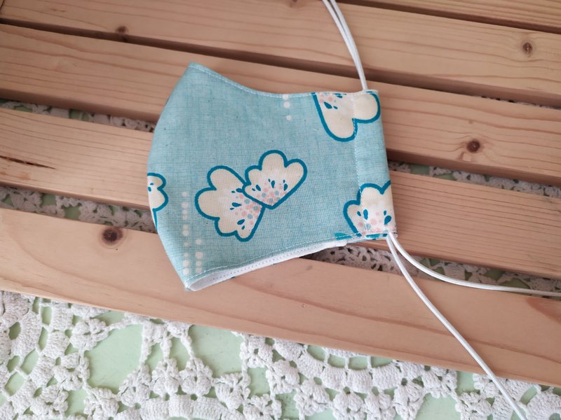 好呼吸口罩:浅蓝底 可放滤材立体口罩 幼儿 儿童 大人  口罩 - 口罩 - 棉．麻 