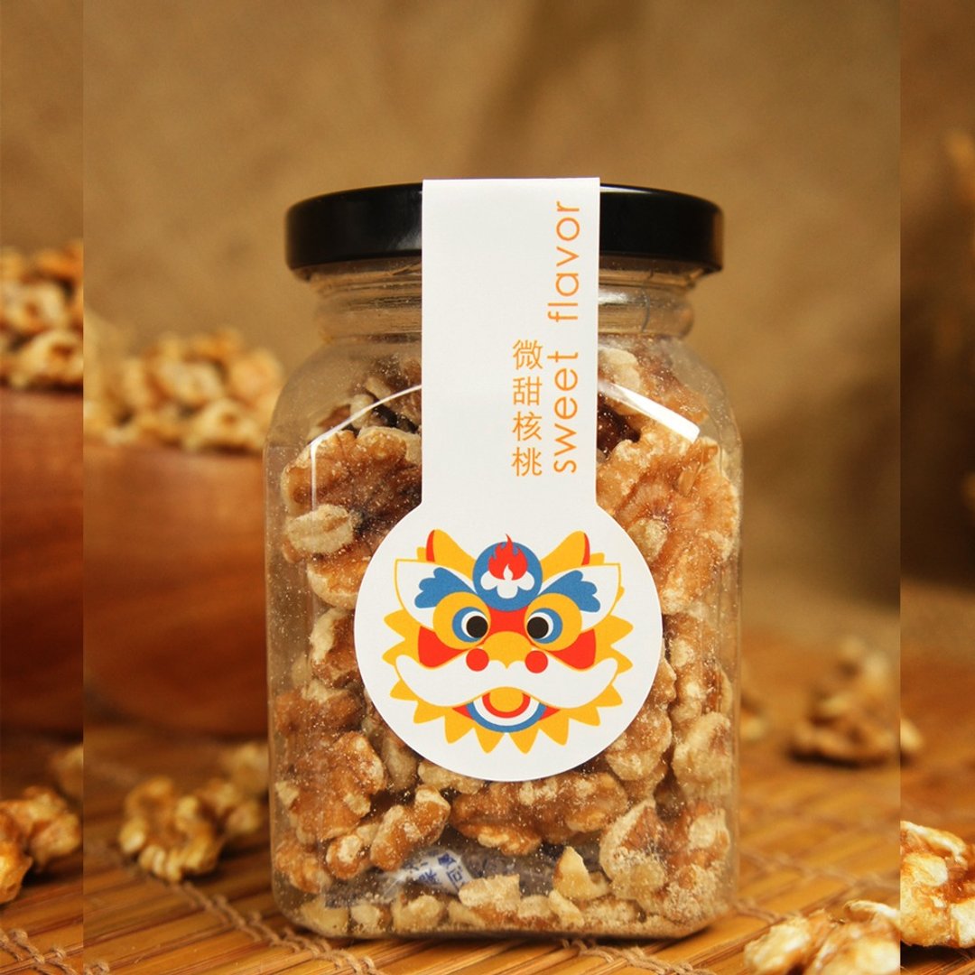 午后小食光│低温烘焙微甜核桃(120g/罐) - 坚果 - 纸 