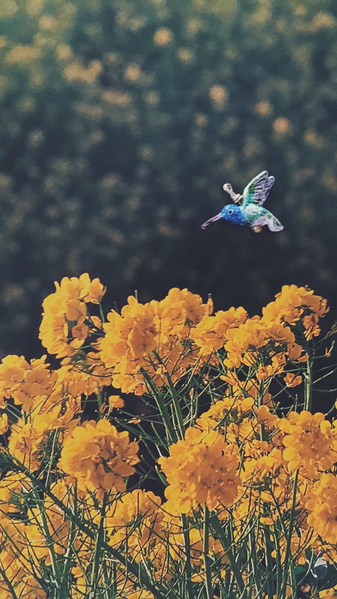 手绘坠子 - 蜂鸟 / hummingbird / ハチドリ - 其他 - 铜/黄铜 蓝色