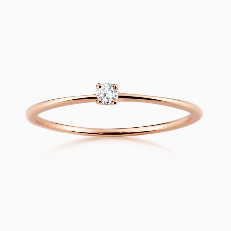 18K Katherine 3分白钻戒－经典四爪【Frankness Jewellery】 - 戒指 - 贵金属 多色