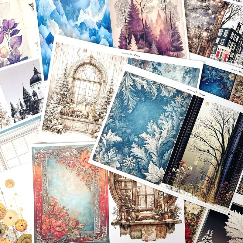 Z704+Z705+Z706+Z707+Z708+Z709 - 多种背景设计 - 贴纸 - 纸 