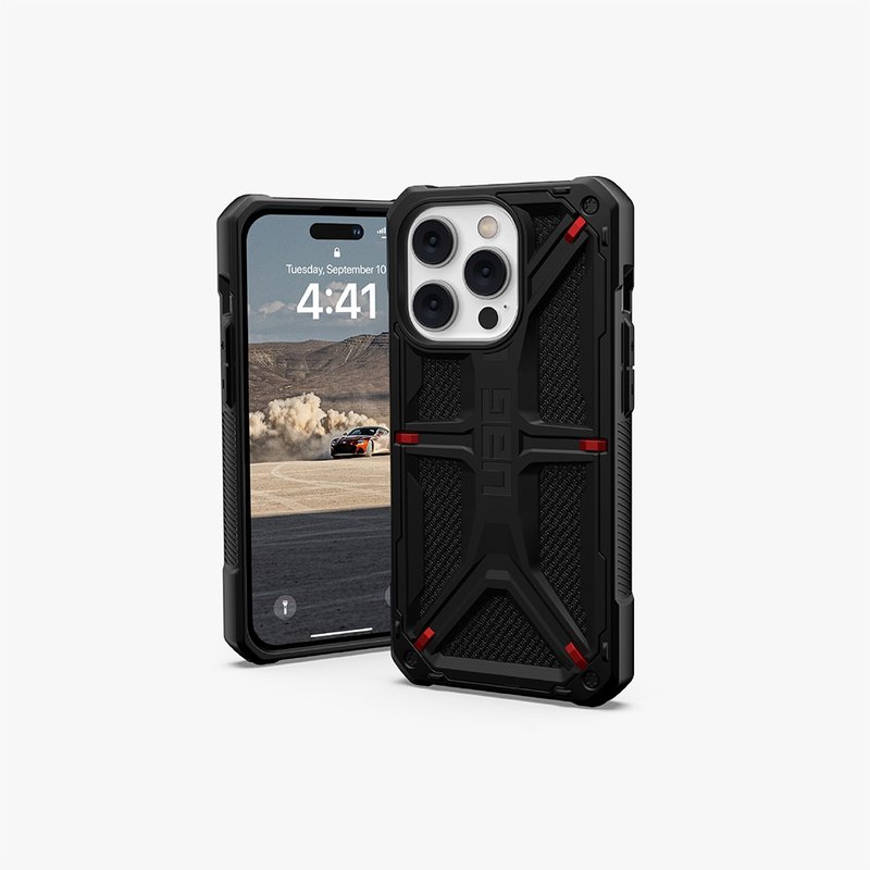 UAG iPhone 13/14/Plus/Pro/ProMax 顶级特仕耐冲击保护壳-军用黑 - 手机壳/手机套 - 其他人造纤维 黑色