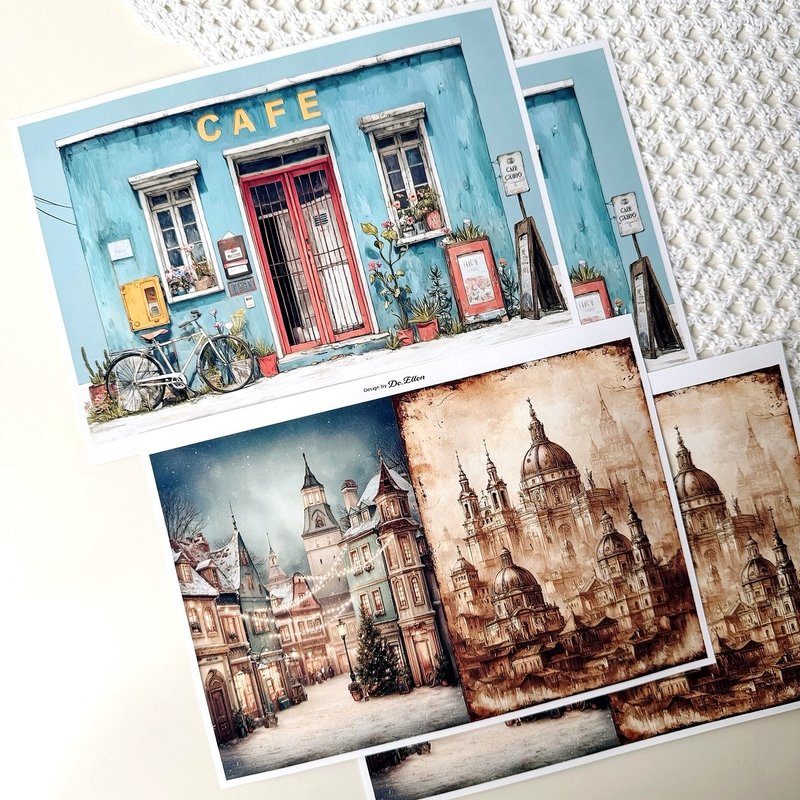 Z664 - 多种背景 - 贴纸 - 纸 