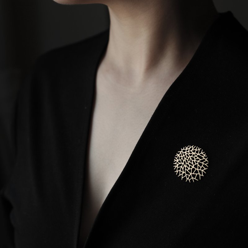 moorigin 树枝胸针 - 胸针 - 不锈钢 银色