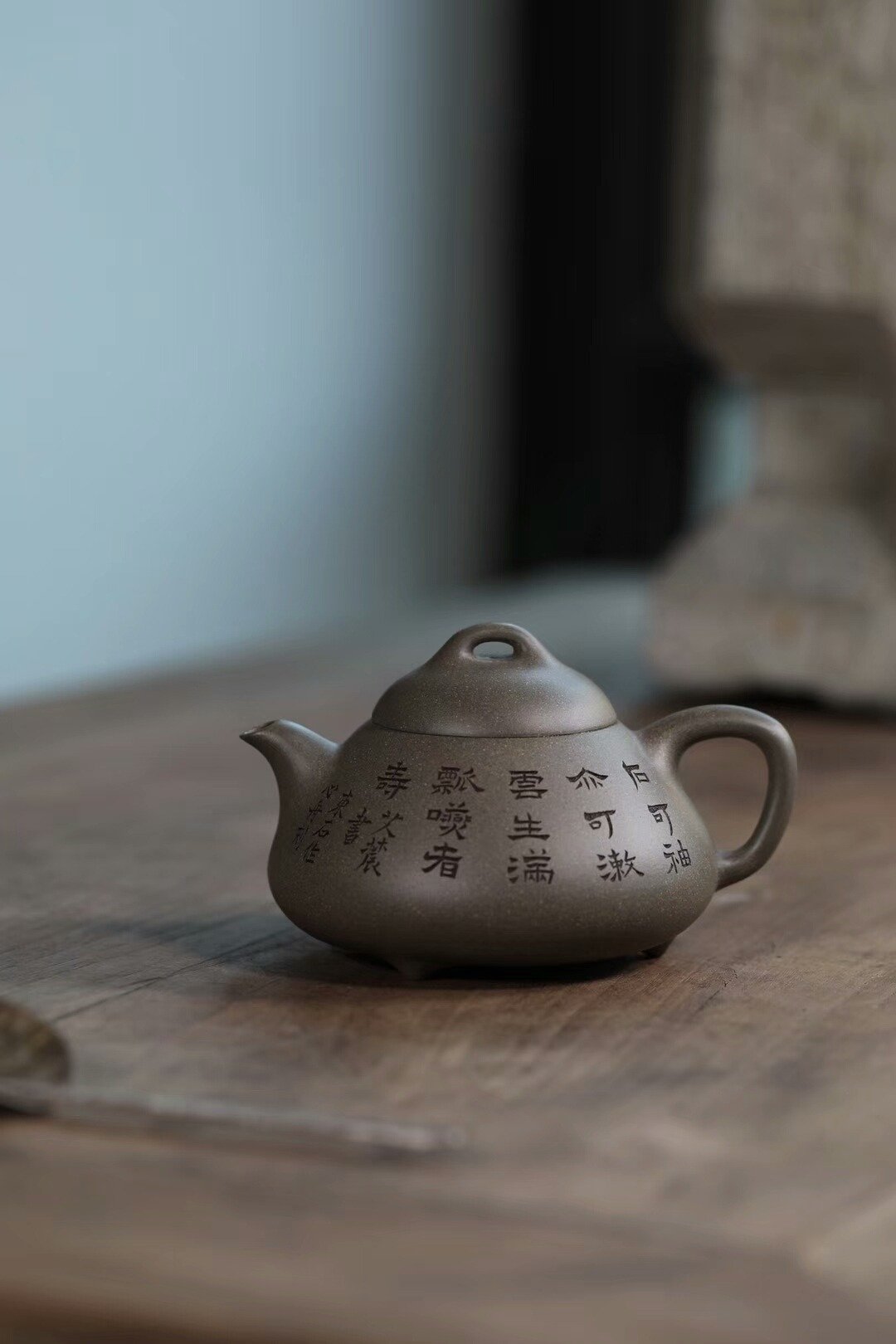 三足乳瓢 • 手工•180cc宜兴紫砂壶茶具茶壶定制中.. - 茶具/茶杯 - 陶 灰色