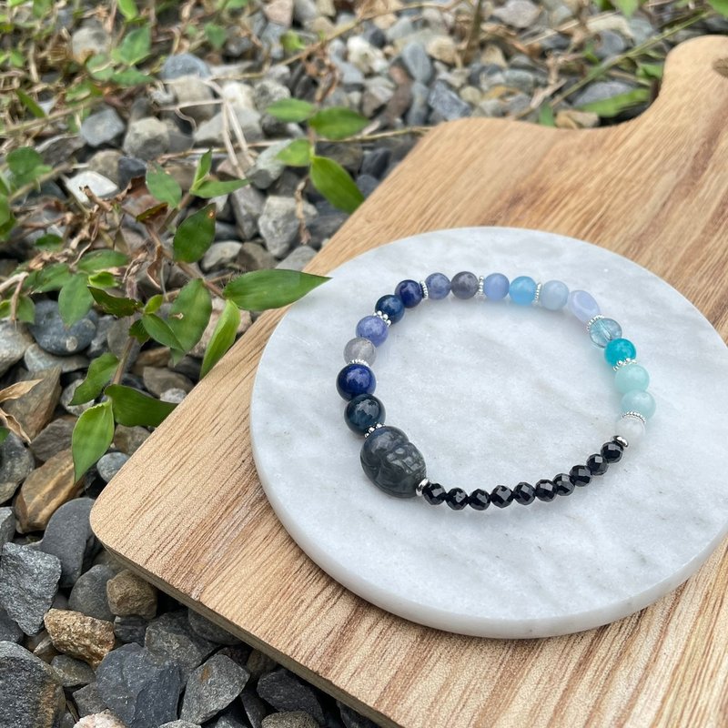 强运招财貔貅弹性手链 - 手链/手环 - 水晶 