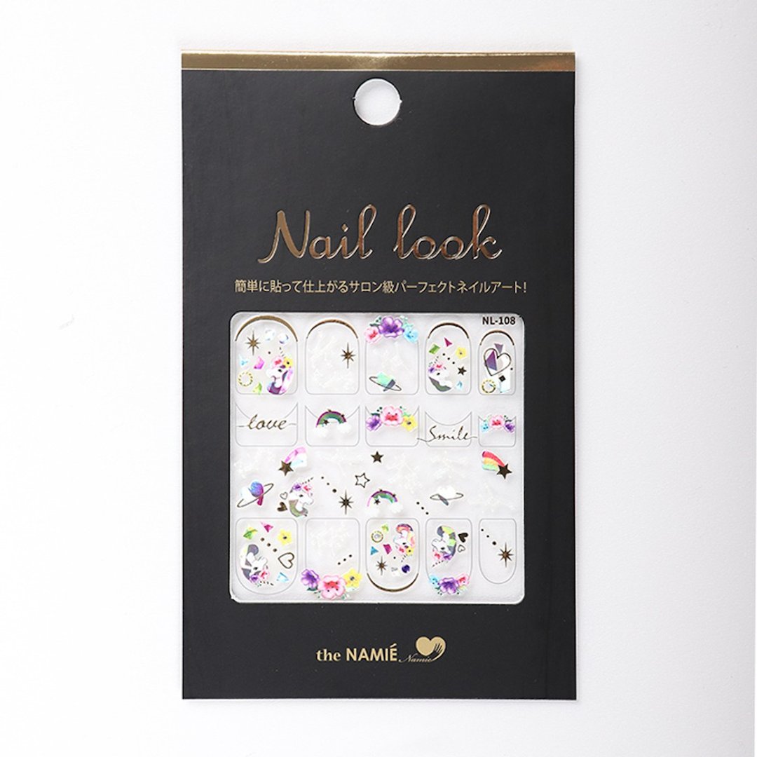 【 DIY 美甲】Nail Look 美甲装饰艺术贴纸 甜美独角兽 - 指甲油/指甲贴 - 纸 金色