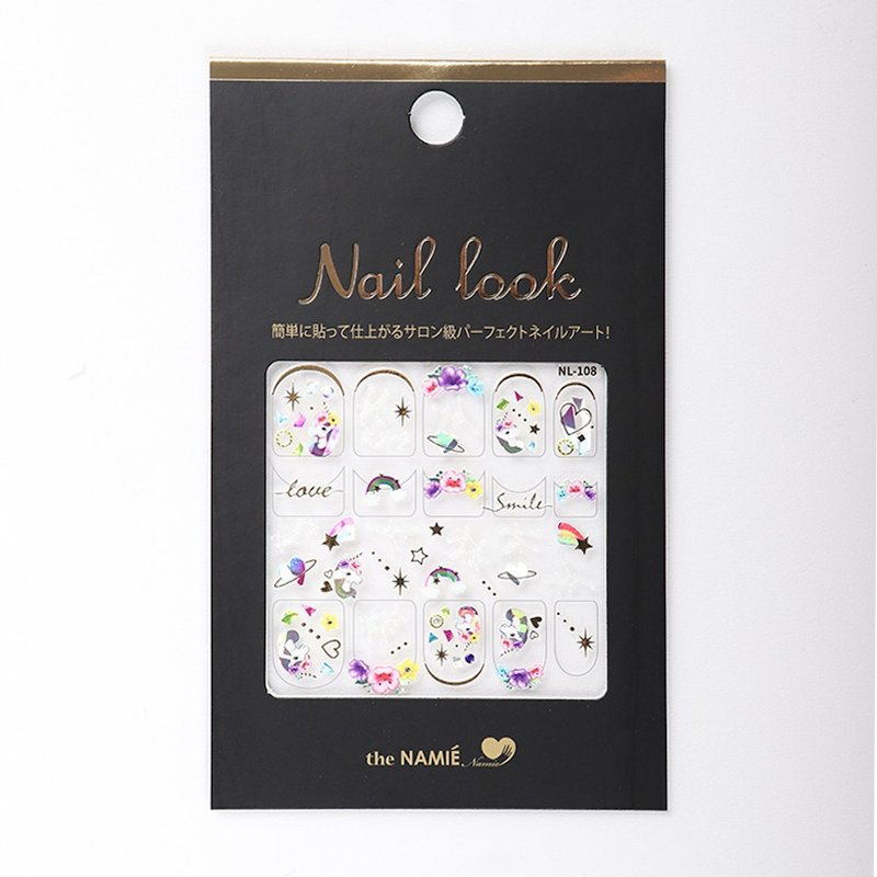 【 DIY 美甲】Nail Look 美甲装饰艺术贴纸 甜美独角兽 - 指甲油/指甲贴 - 纸 金色
