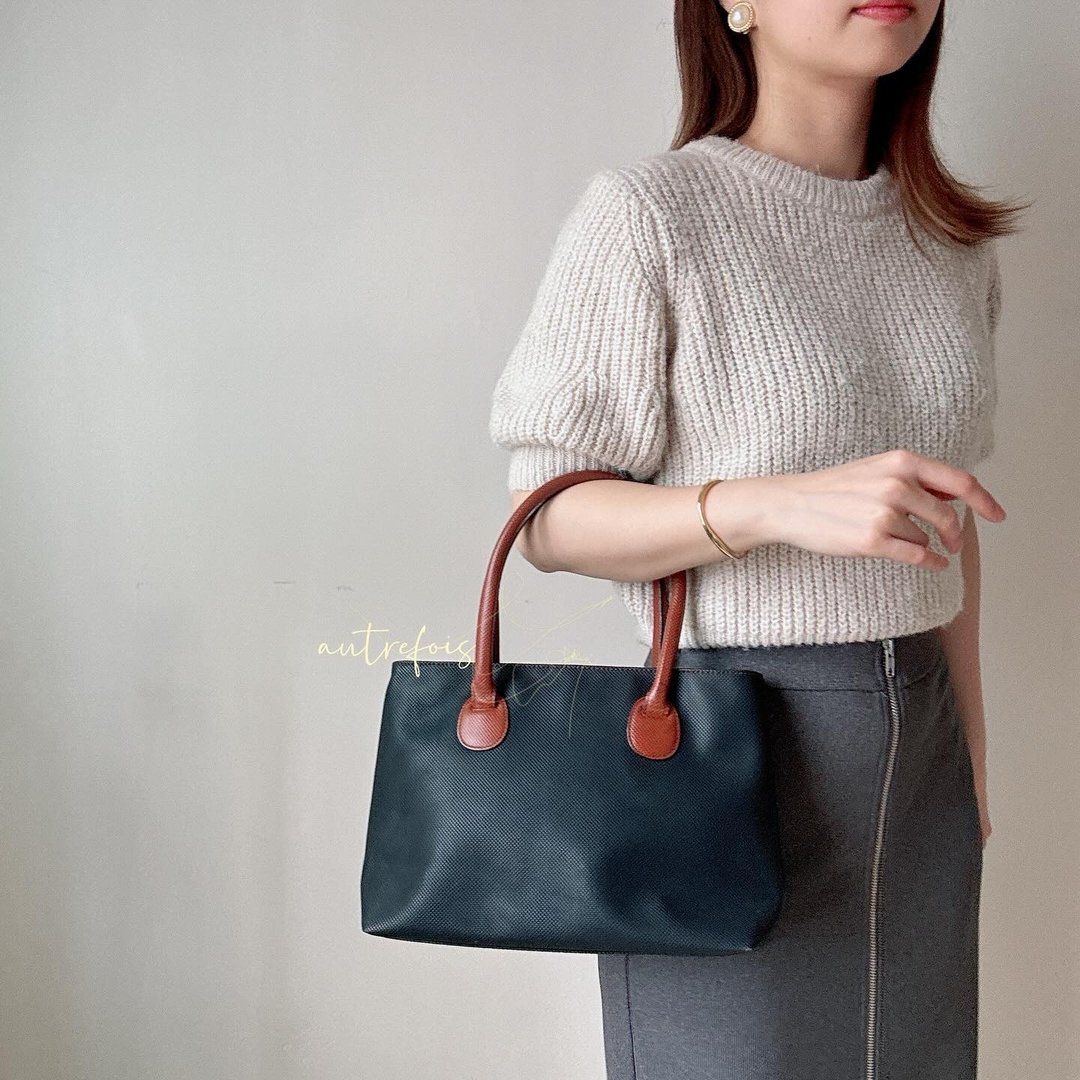 中古 Bottega Veneta 手提两用袋 斜背包 - 手提包/手提袋 - 防水材质 黑色