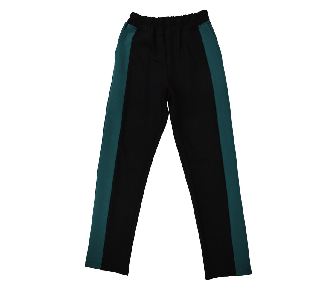 松花绿赛幻运动长裤  BG.SCI-FI RACING TRACK PANTS - 男士长裤 - 棉．麻 黑色