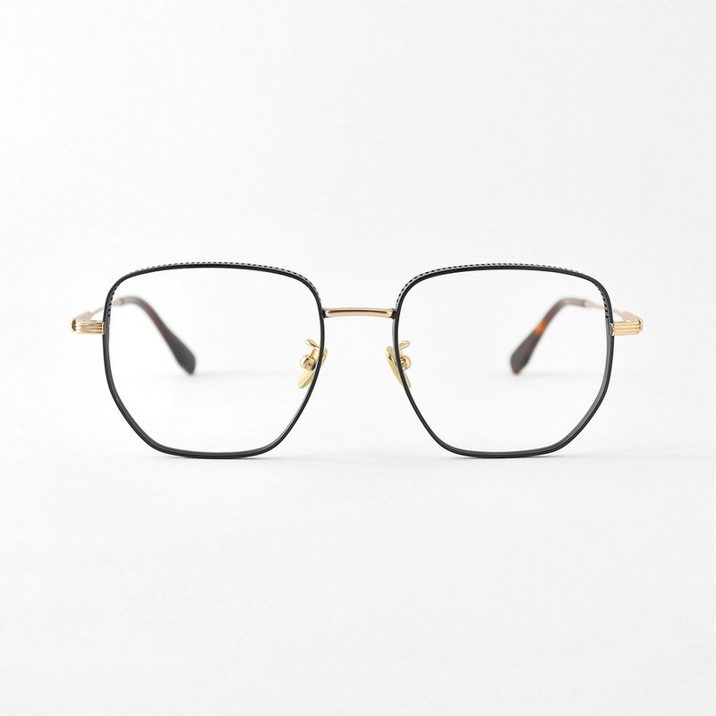 职人椭方刻花 - 大多边形眼镜 │ 超轻日本钛系列 - 眼镜/眼镜框 - 贵金属 多色