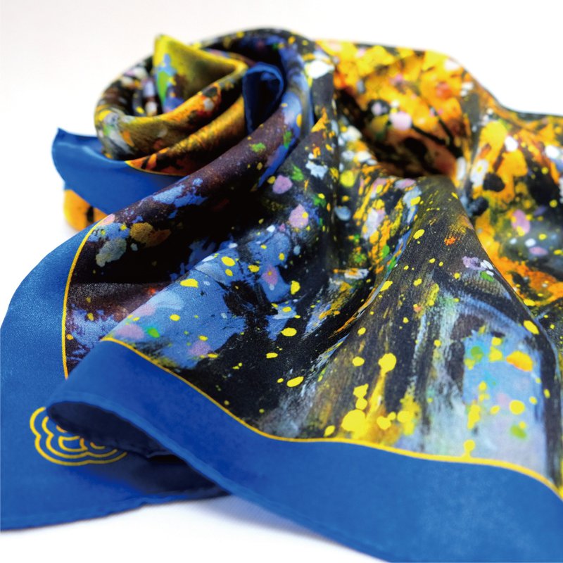 艺术家顾德莎授权设计_百花迎春丝巾 - 丝巾 - 丝．绢 