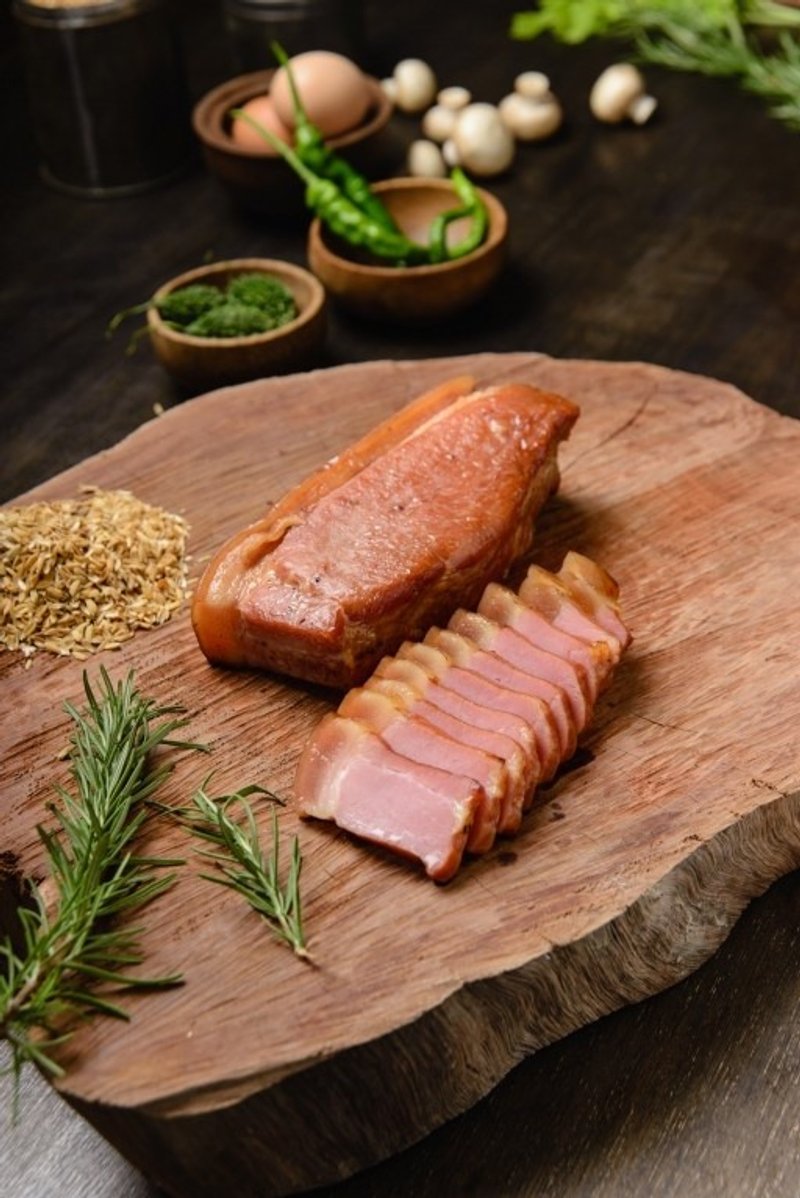 简单料理-龙眼木柑橘皮烟熏后腿肉片-无防腐剂无亚硝酸 - 料理包 - 新鲜食材 