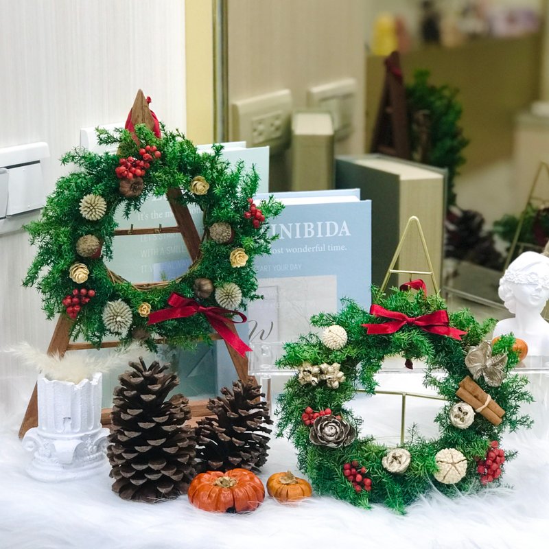 永生圣诞花圈 - 干燥花/捧花 - 植物．花 
