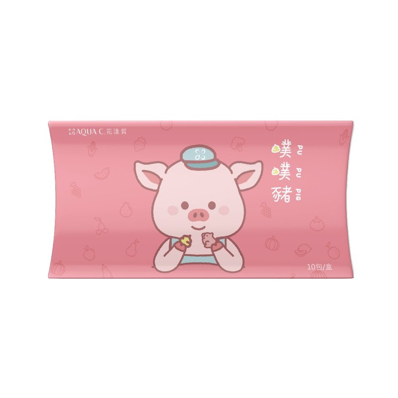AQUA C.花漾皙 纤净有酵 噗噗猪软糖(10包/盒) - 健康/养生 - 纸 