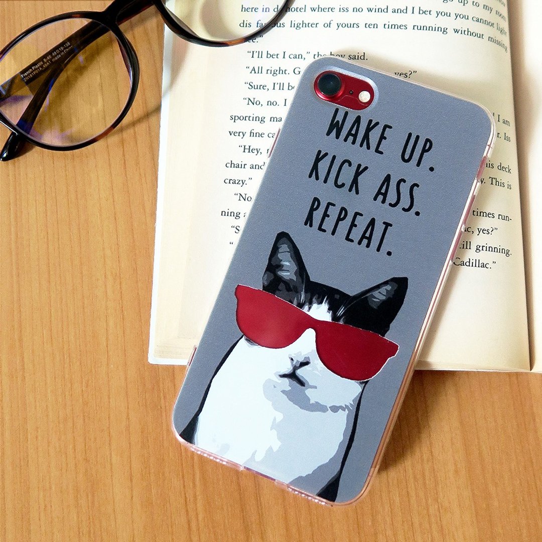 Smart Cat phone case - 手机壳/手机套 - 塑料 黑色