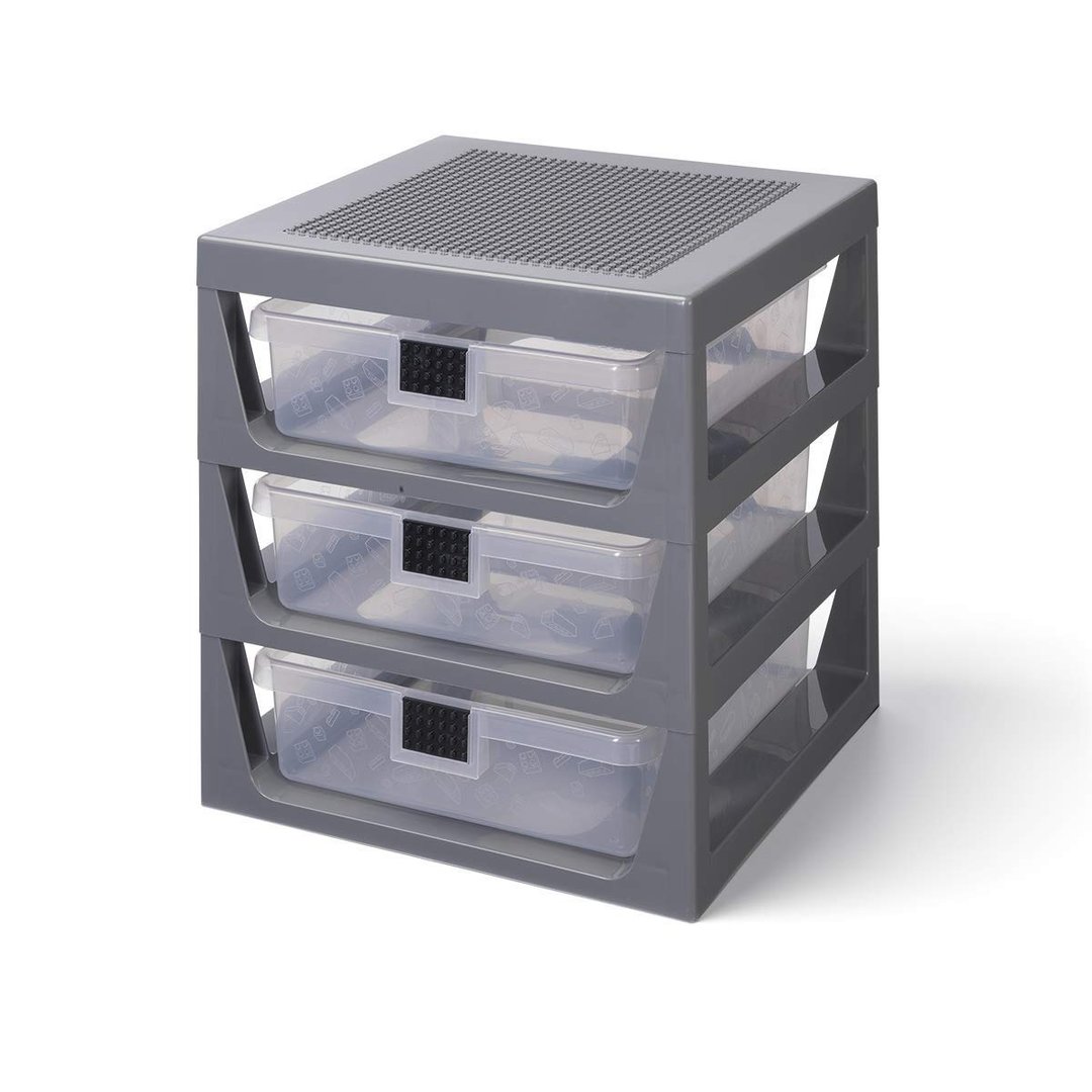 Room Copenhagen 乐高 LEGO 乐高玩具收纳三层架(深灰色)送礼 - 收纳用品 - 其他材质 