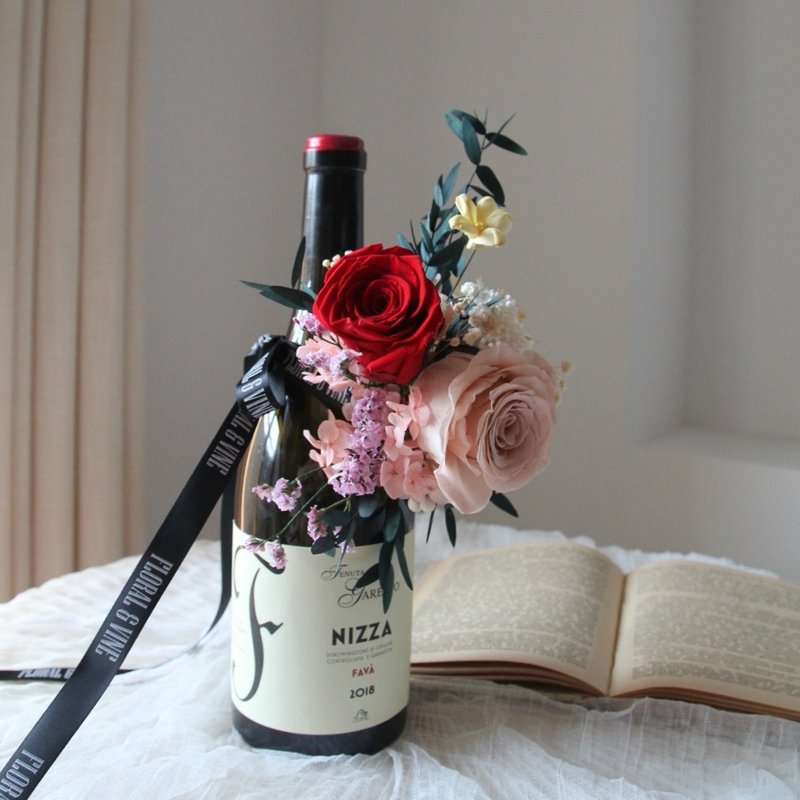 酒瓶花/永生花不凋花饰 【无贩售酒】 - 干燥花/捧花 - 植物．花 