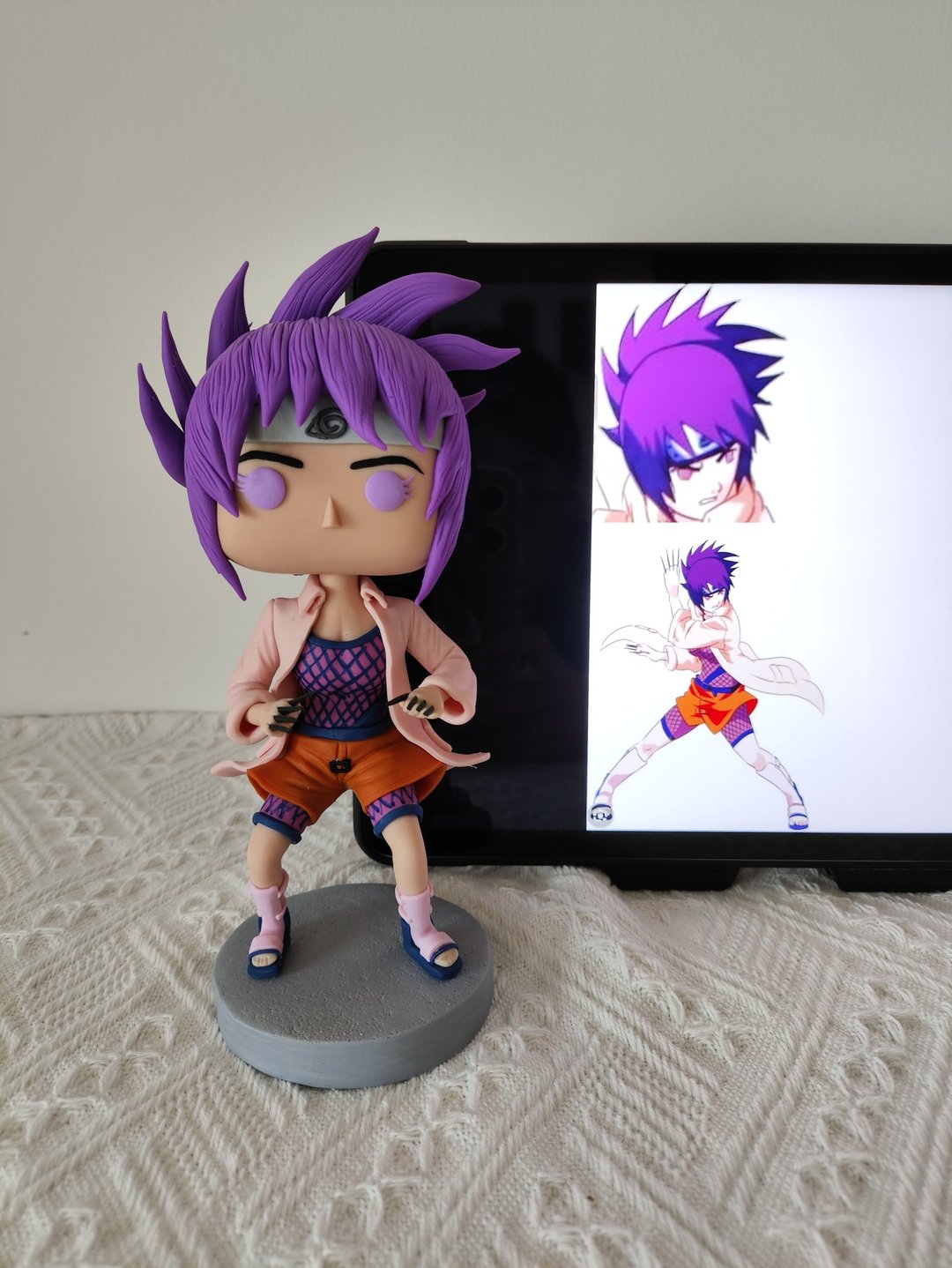 纯手工定制美国Funko Pop 自画肖像公仔娃娃男朋友老公生日礼物 - 玩偶/公仔 - 粘土 多色
