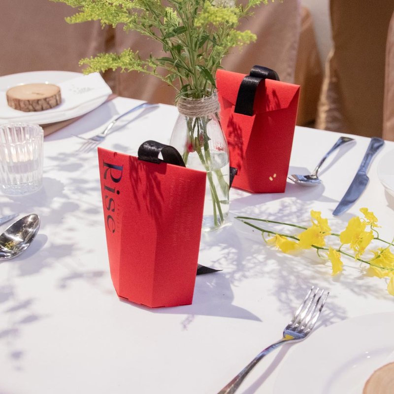 RISE 发芽囍米小礼盒【可定制米礼】  1入 8色可选 质感婚礼小物 - 五谷杂粮/米 - 新鲜食材 红色