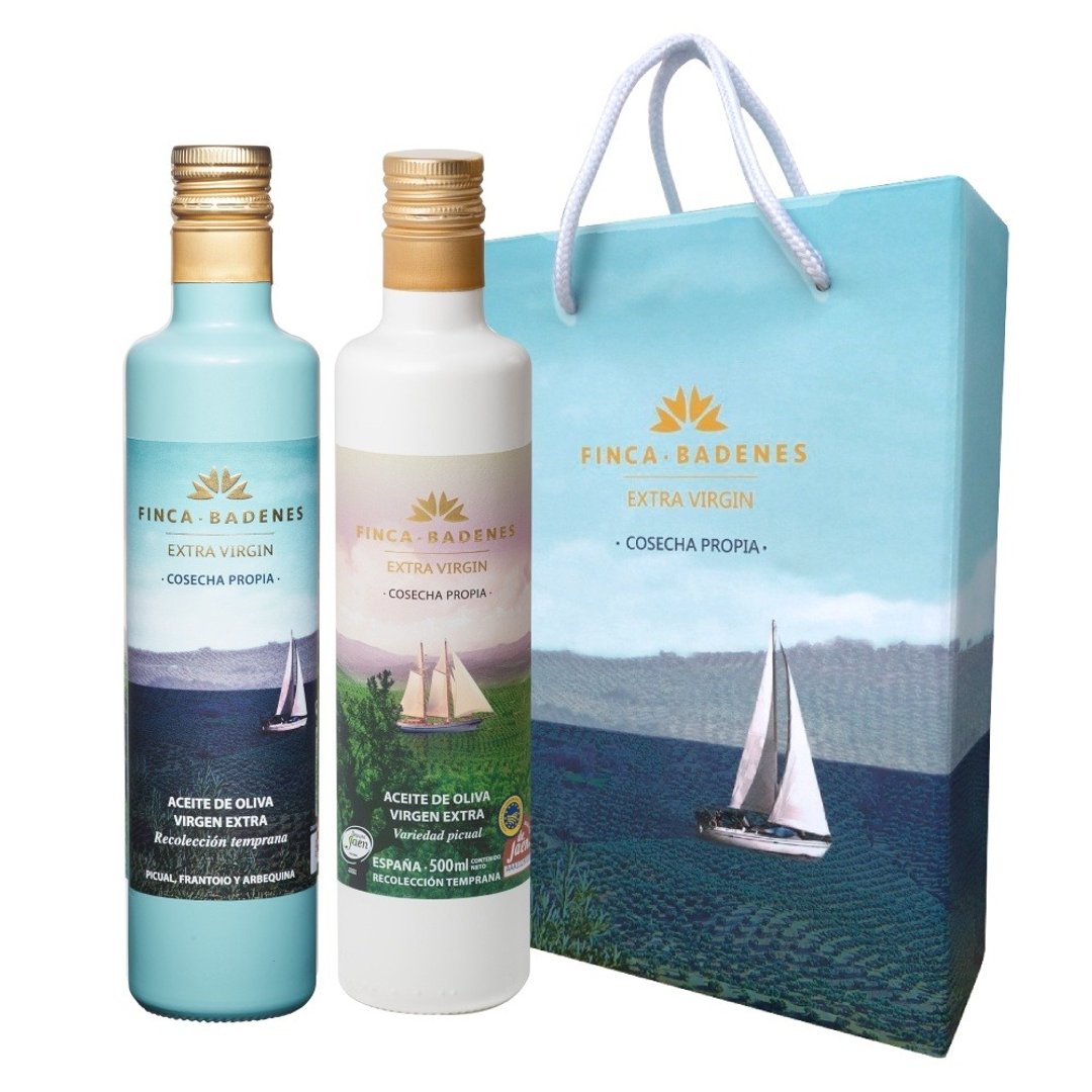 巴狄尼丝 Picual 单一品种 + 庄园顶级初榨橄榄油各 500ml /中秋礼盒 - 酱料/调味料 - 玻璃 
