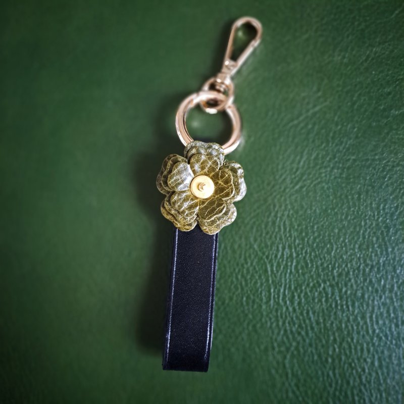 【花时间/森语】植鞣皮革钥匙圈/吊饰【圣诞礼盒】 - 钥匙链/钥匙包 - 真皮 