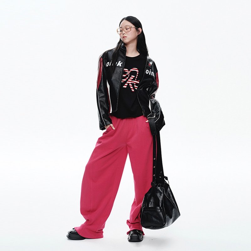 火龙果香蕉宽松卫裤 - 女装长裤 - 其他材质 多色
