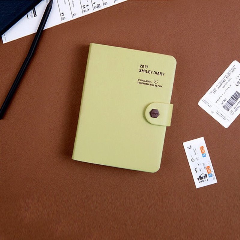 MPL手帐年历-2017微笑年历日志V8(时效)-芥末绿,MPL27612 - 笔记本/手帐 - 纸 绿色