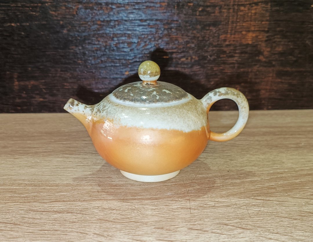 柴烧白玉泥茶壶-莺歌李玟睿 - 茶具/茶杯 - 陶 