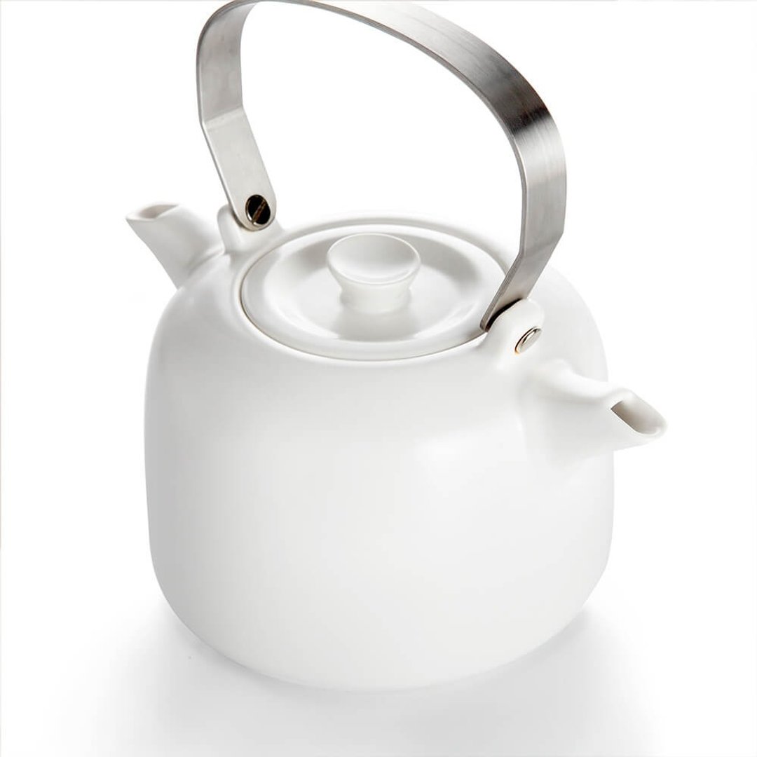 【微缓特】平衡壶(单壶) - 茶具/茶杯 - 瓷 白色