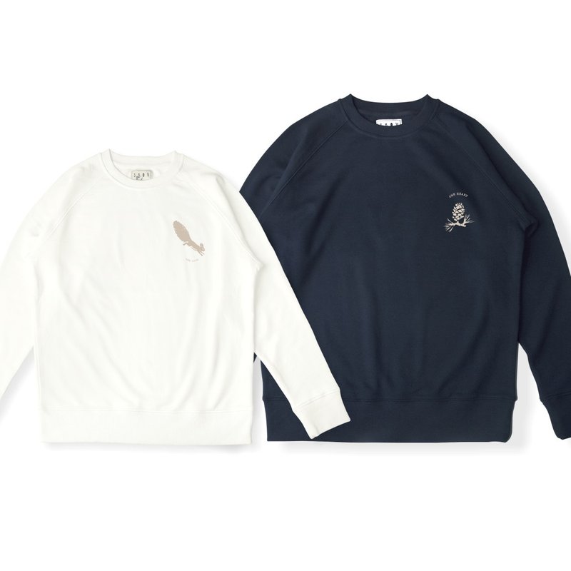 skov 松塔 圆领插肩卫衣亲子新款休闲原创品牌清新文艺 - 男装针织衫/毛衣 - 棉．麻 