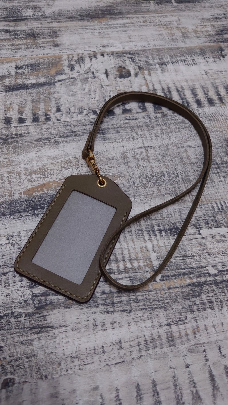 直式证件套 - 其他 - 真皮 卡其色