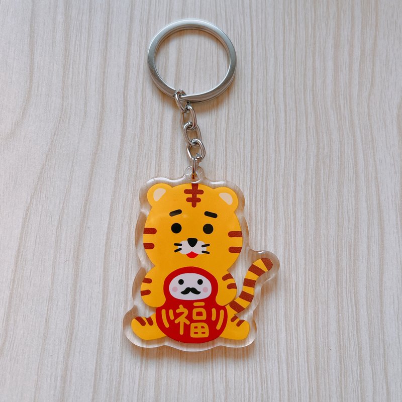 小福虎 钥匙圈 - 钥匙链/钥匙包 - 塑料 白色