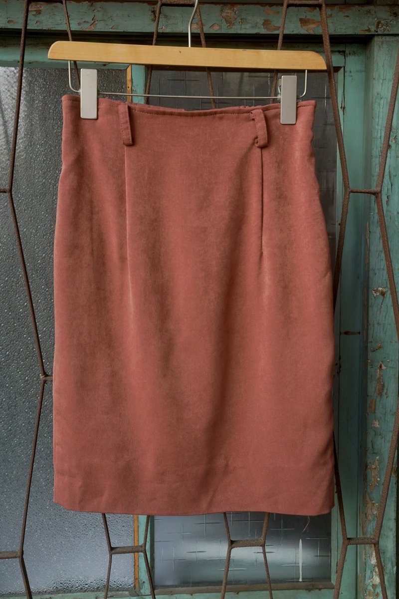 纯情百货行 古着 vintage 古着半身裙 长春半身裙 SL.0074 - 裙子 - 聚酯纤维 粉红色